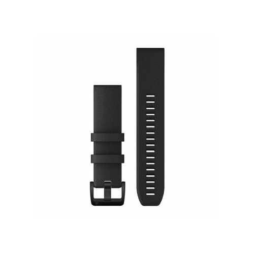 Ремешок Garmin QUICKFIT 22 Watch Band, силикон (Black with Black Stainless Steel)