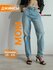 Джинсы бананы голубые mom fit , Lamacco , LAM02-ALK-05L_Голубой-XXL