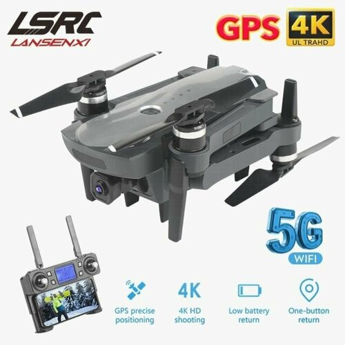 Профессиональный FPV квадрокоптер Дрон K20 GPS 5G HD 4K Камера с бесщеточным мотором