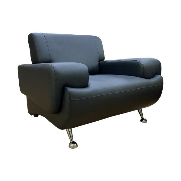 Диван офисный Клерк 5 Кресло Размер: 105 х 87 см, черный Ecotex 3001 (nz0104)