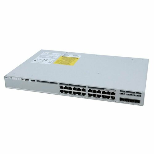 CISCO Коммутатор CISCO Catalyst 9200L 24-port Data, 4x10Gb uplink, PS 1x600W, Network Essentials, C9200L-24T-4X-E C9200L коммутатор cisco catalyst c9200l 24t 4x re