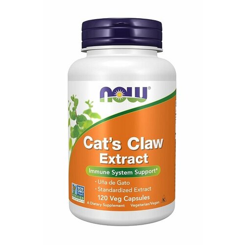 Cat's Claw Extract NOW (120 вегетарианских капсул) лечебные настойки отвары бальзамы мази