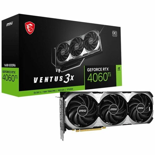 Видеокарта MSI GeForce RTX 4060 Ti Ventus 3X OC 16GB 5352000₽