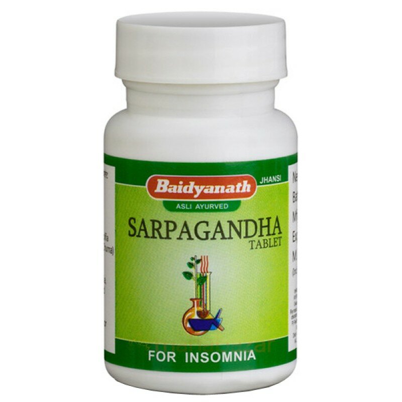 Сарпагандха Байдианат (Sarpgandha Baidyanath), 50 таблеток