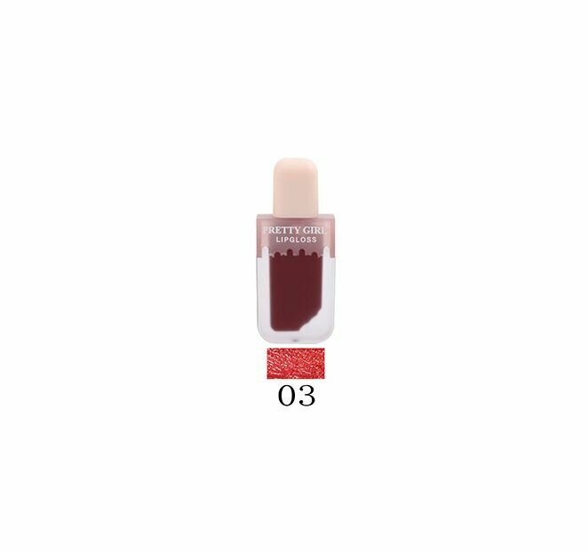 FARRES Блеск-тинт для губ матовый водостойкий GH108 тон 03 (классический красный)