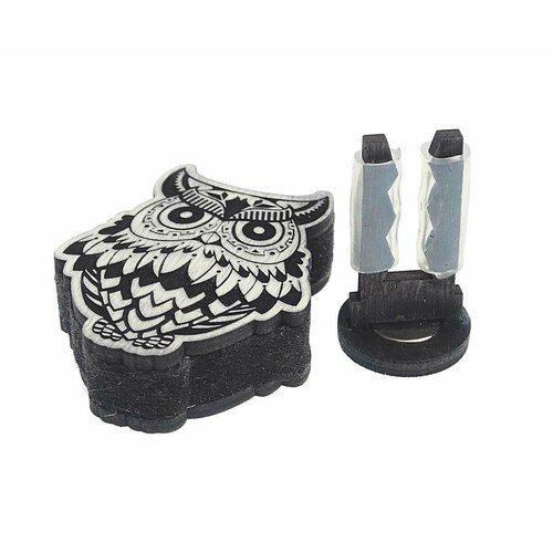 Подвеска ароматная на дефлектор на магните "Совушка" черно-белая, 4678597209845 (defowlnewblackwh), AROMA BAR