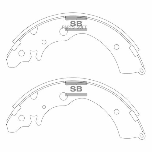 SANGSIN BRAKE SA240 ! временно недоступен Тормозные колодки барабанные HONDA ACCORD 94-