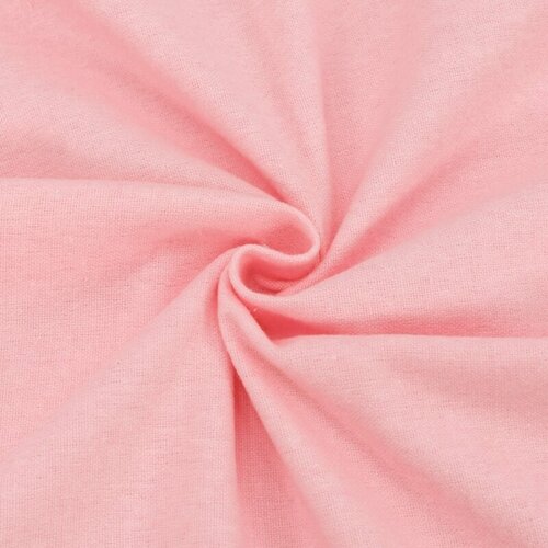 Ткань для шитья хлопок, 1 Метр ткани, Фланель 175 гр/м2, Для пеленок новорожденным, Отрез - 75х150 см, цвет розовый