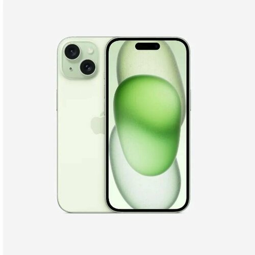 Смартфон Apple iPhone 15 6128 ГБ CN Dual nano SIM зеленый 89999₽