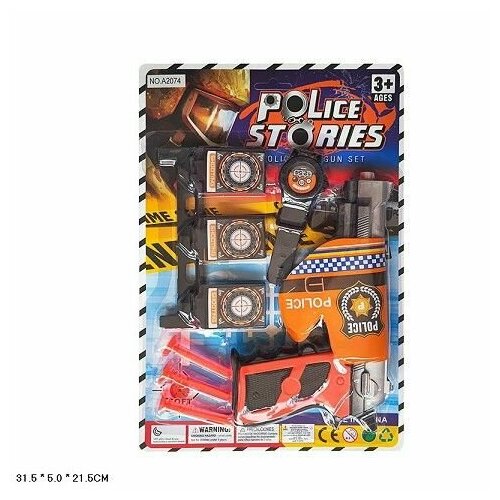 Полицейский набор A2074 на листе набор полицейский на листе