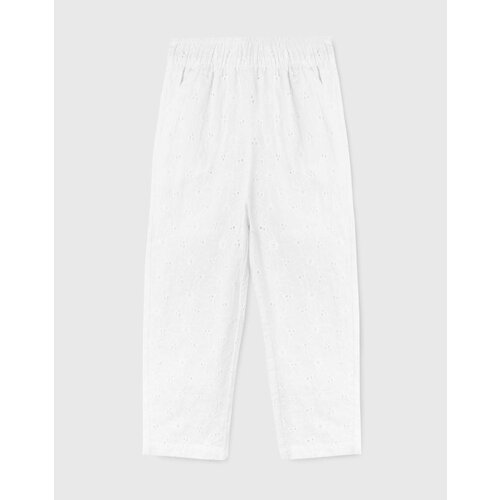 Брюки Gloria Jeans, размер 9-10л/140 (34), белый брюки gloria jeans размер 9 10л 140 35 черный