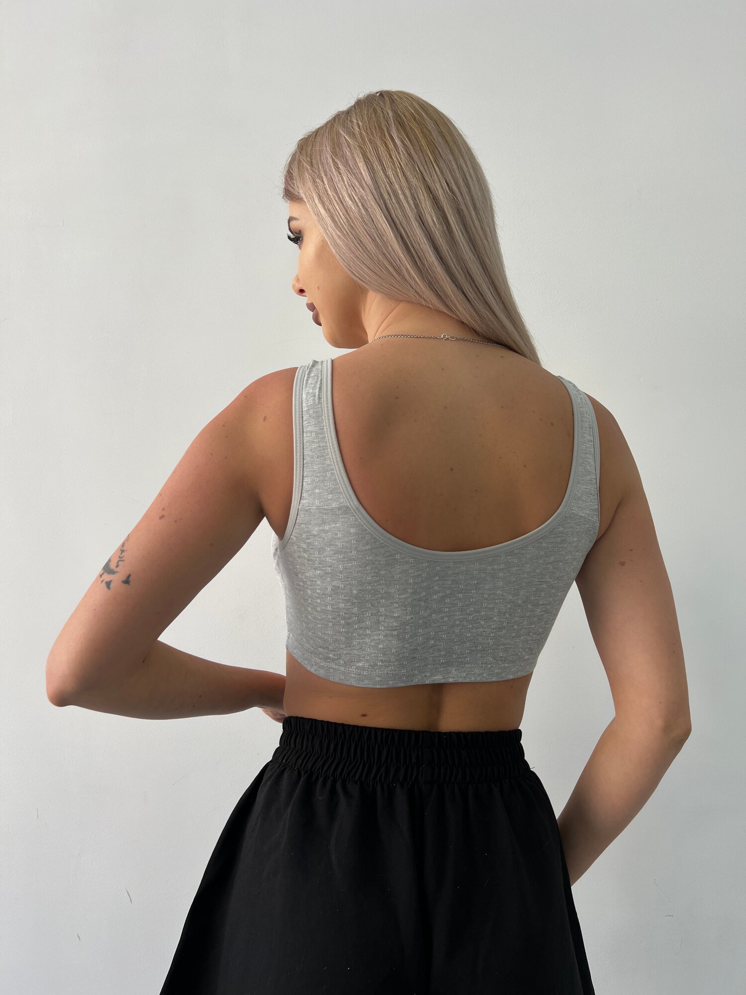 Топ для кормящих мам H&C Underwear Женский топ базовый с кнопки сперед для кормления, размер 2XL, серый — фото 1