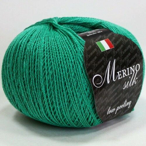 Пряжа Seam MERINO SILK 26 зел. бирюза (2 мотка)