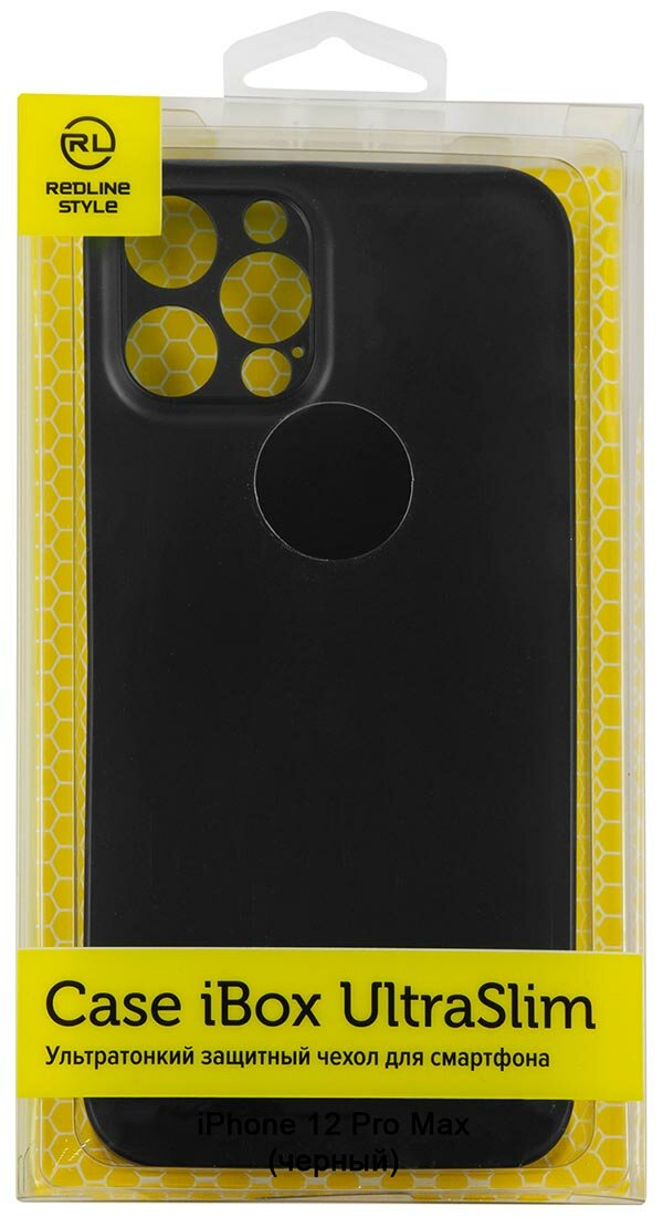 Чехол накладка iBox UltraSlim для Apple iPhone 12 Pro Max (черный) - фото №4