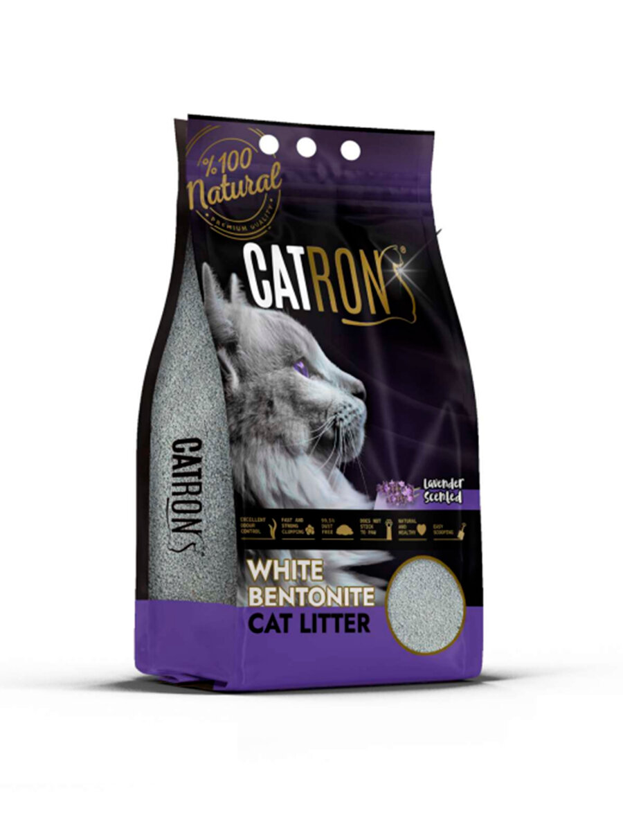 Catron Lavender Комкующийся наполнитель для кошек, аромат лаванды 10л/8.7кг