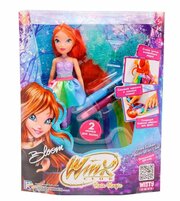 Шарнирная кукла Winx Club Hair Magic. Блум, с крыльями, 2 маркера, 24 см IW01232101