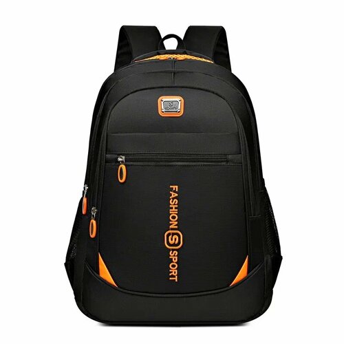 Рюкзак PANWORK UNIVERSAL SPORT черный/оранжевый, 49х35х18 см