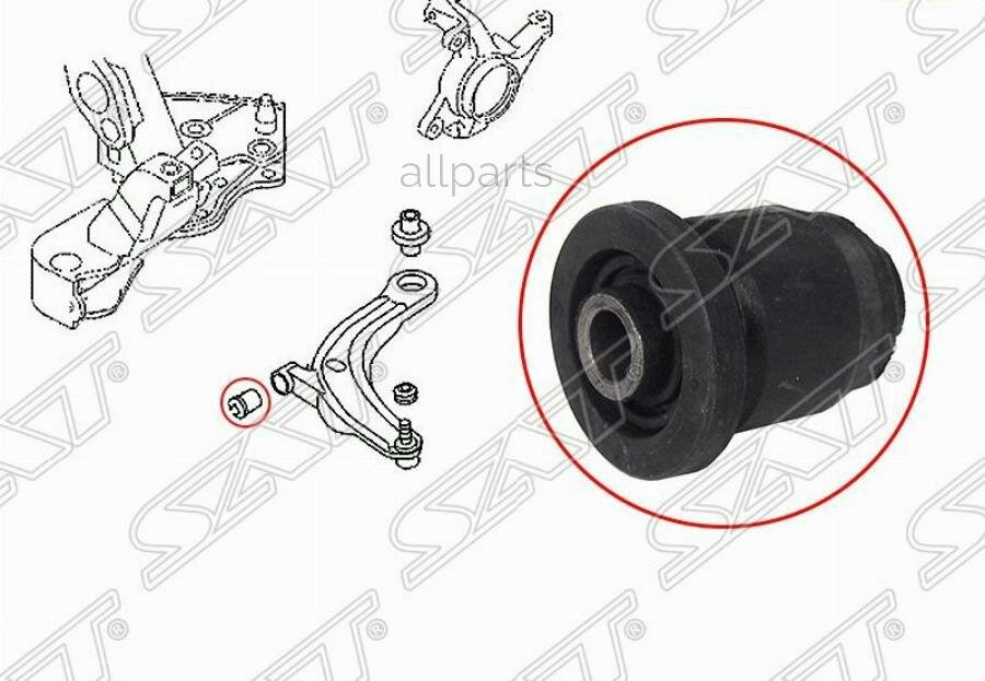 SAT ST-LC62-34-350C-BF Сайлентблок Mazda MPV 99-06