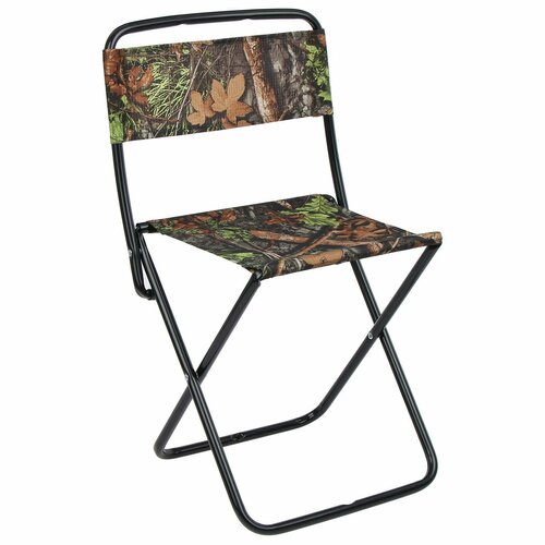 Стул складной, 38.5x36.5x64.5 см, дубовые листья стул складной походный со спинкой nika размер 38 5 x 37 x 65 см нагрузка до 90 кг
