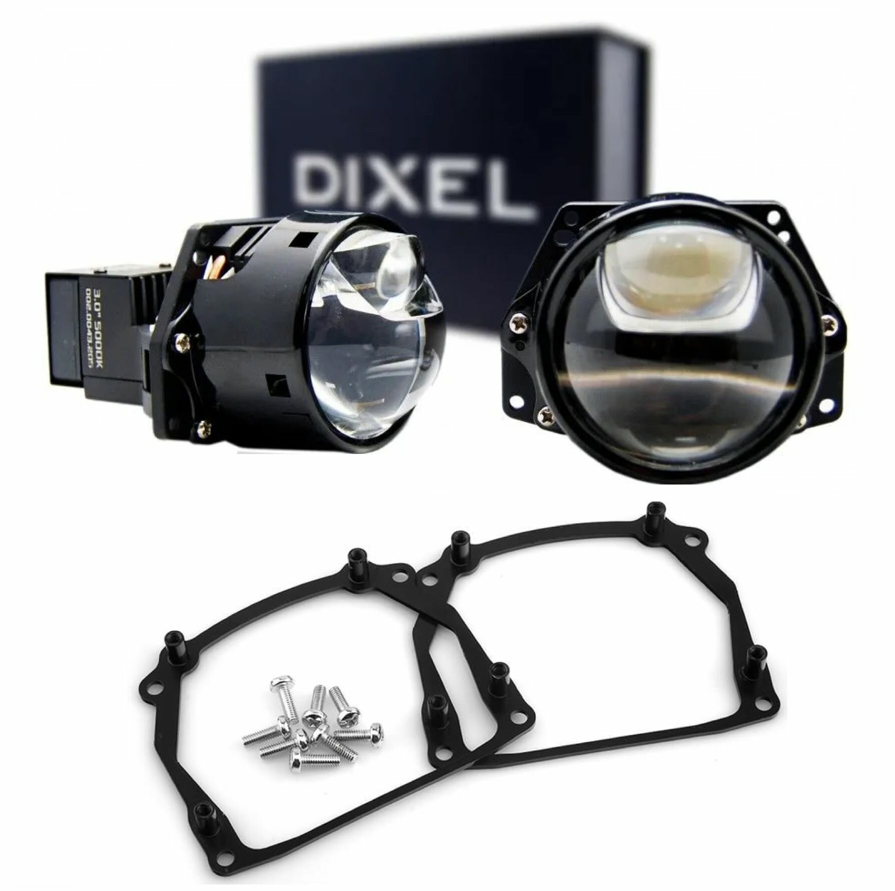 Лазерные линзы Bi Led для BMW X5 E70 2006-2013 c AFS (DX900 5000к 2шт) для адаптивных фар.