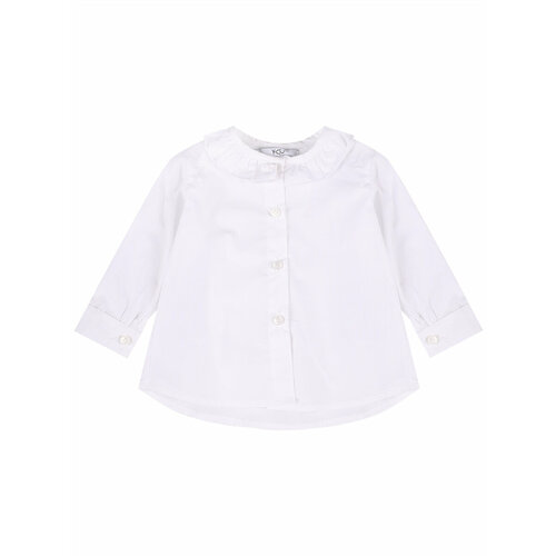 Блуза Y-CLU', размер 74, белый блуза y clu размер 168 белый