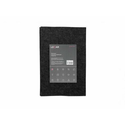 LECAR Комплект ковриков салона влаговпитывающих LECAR размер 380x500 мм фирм упак LECAR 471₽