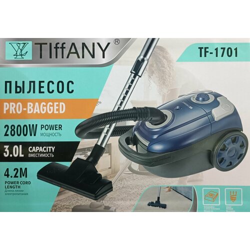 Профессиональный мощный функциональный мешковый пылесос Синий 820000₽