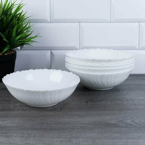 Набор глубоких тарелок 6 штук 480 мл Бланко набор салатников 822₽