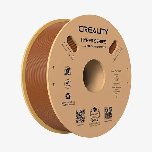 Филамент Creality Hyper Series PLA 3D Printing 1kg коричневый