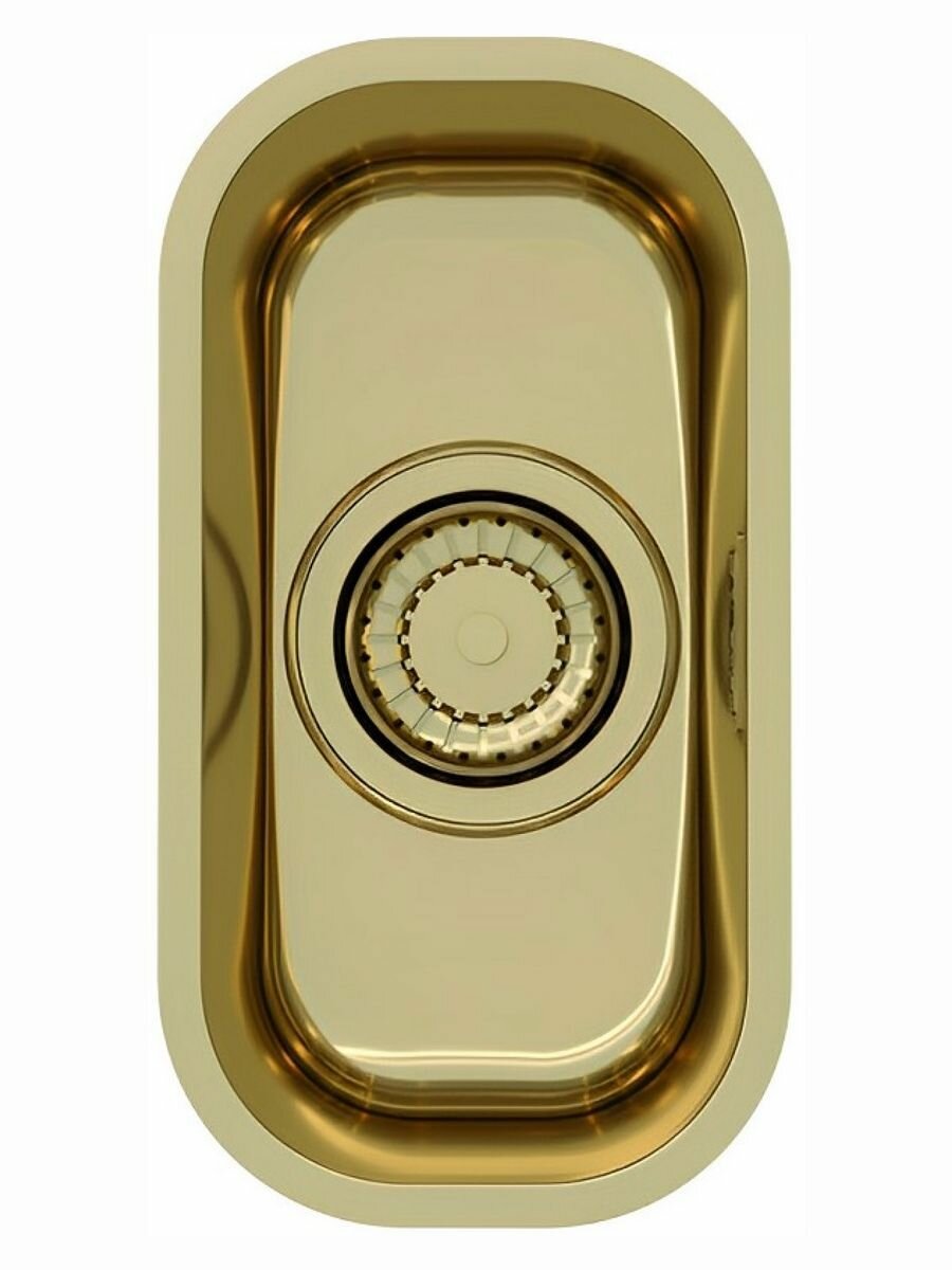 Мойка ALVEUS VARIANT 110 MONARCH GOLD 148X300X120 в комплекте с выпуском без сифона