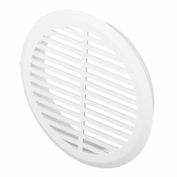 фото Решетка вентиляционная пластиковая переточная ERA круглая d50 мм с фланцем d45 мм белая (4 шт.)