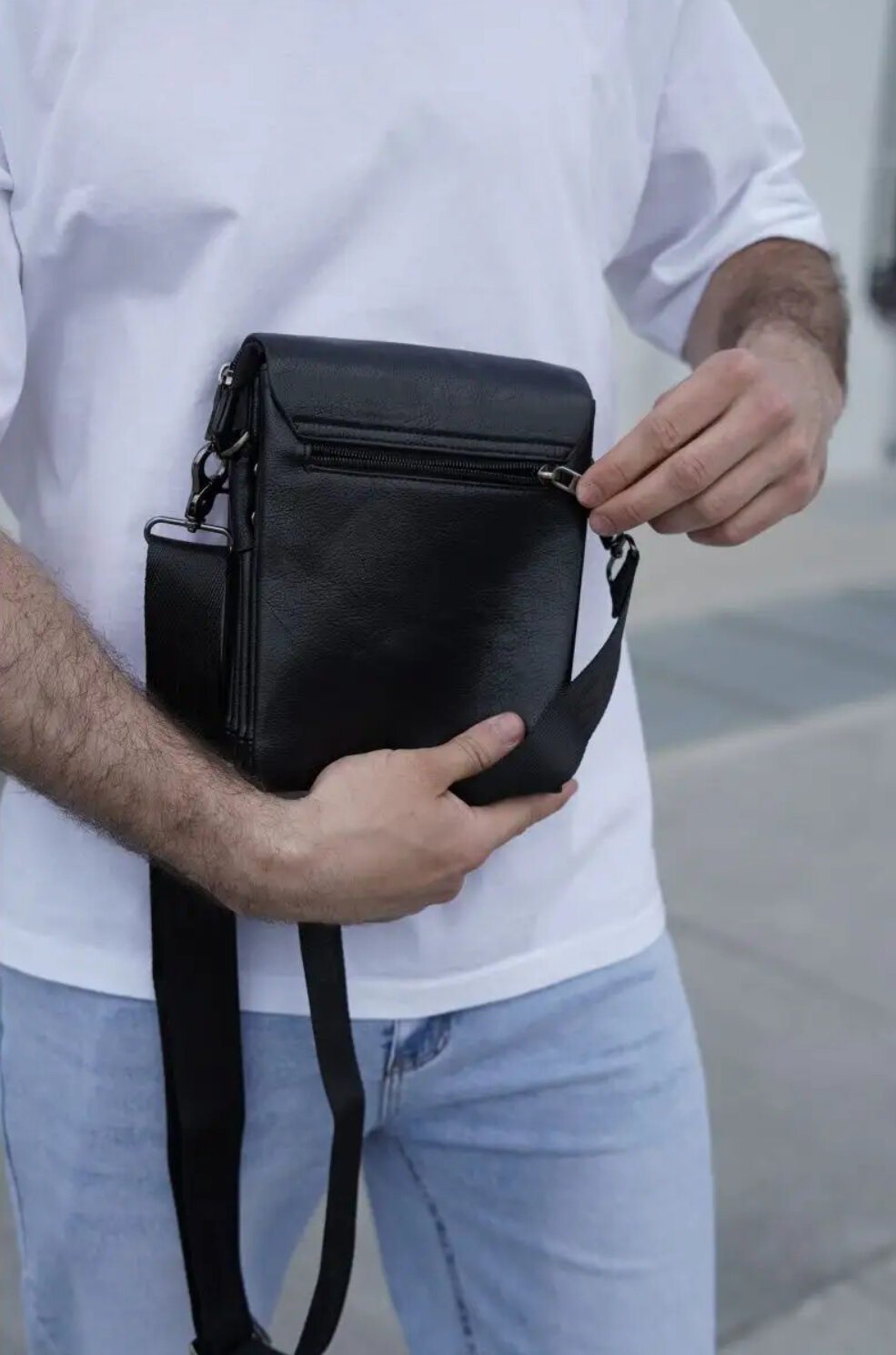 фото Сумка-планшет для повседневной носки "3316", черный цвет