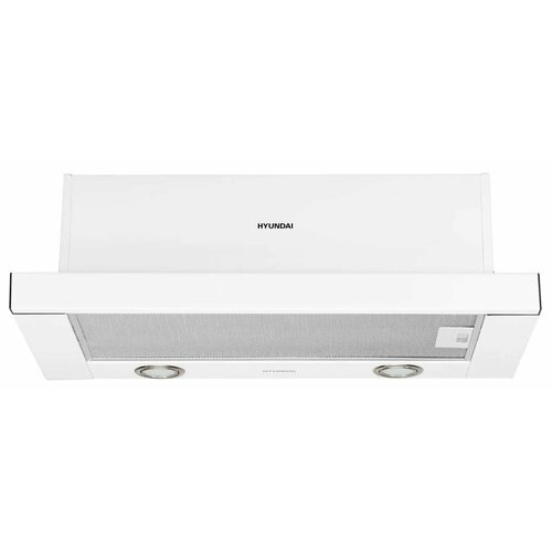 Встраиваемая вытяжка Hyundai HBH 6232 W управление кулисные переключатели белый 1003700₽