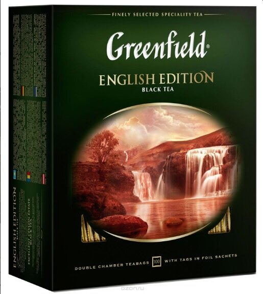 Чай в пакетиках Greenfield English edition чёрный 100х2 г арт. 1383-09