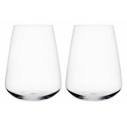 Набор стаканов для воды Nude Glass Невидимая ножка Вертиго 450 мл, 2 шт, стекло хрустальное