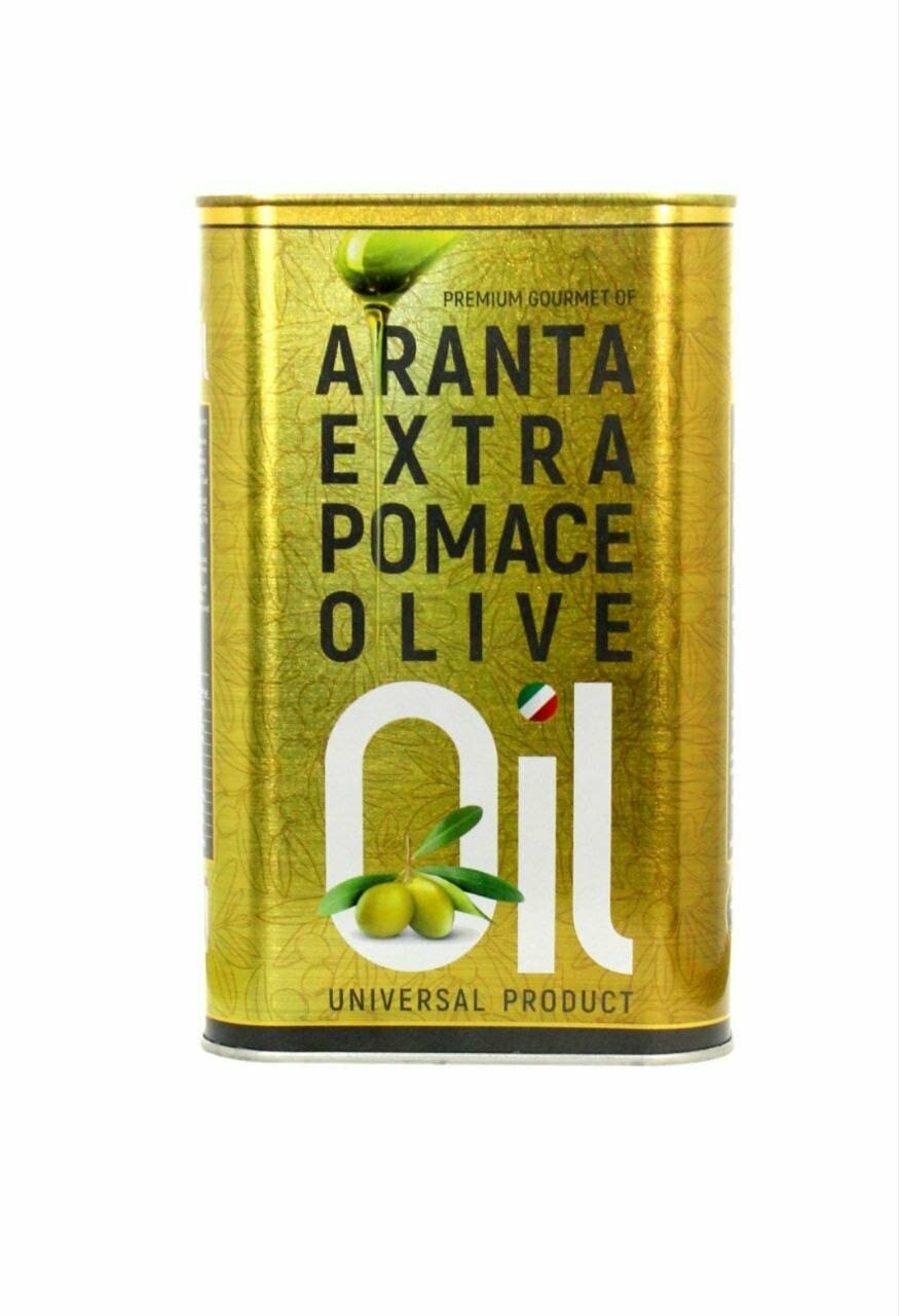 Масло Оливковое Aranta Pomace рафинированное с добавлением Extra Virgin нерафинированного масла (Италия) ж/б 1л