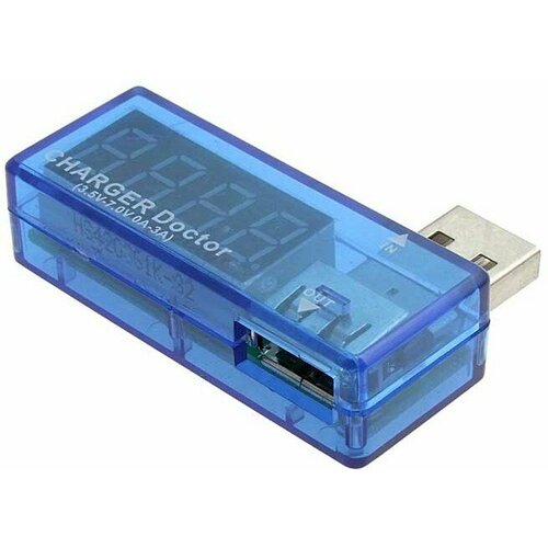 USB Charger Doctor USB зарядное устройство с индикацией напряжения и тока зарядки 4-разрядный LED-индикатор 1080₽