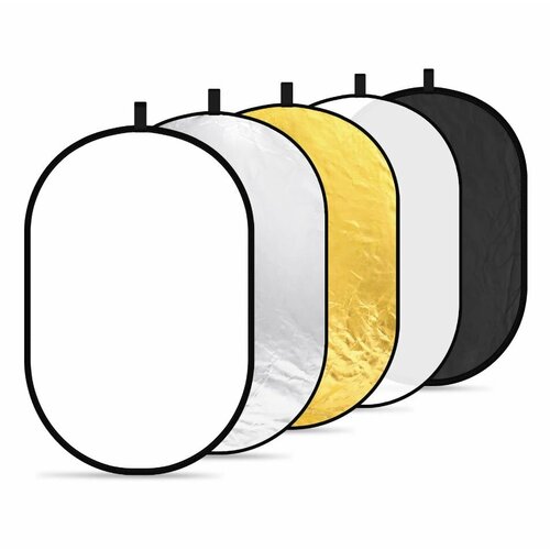 Отражатель NEEWER 5в1 60x90см Collapsible Light Reflector 24 31 43 60 80 110cm 5 in1 2 in 1 reflector photography collapsible portable light diffuser round reflector for studio