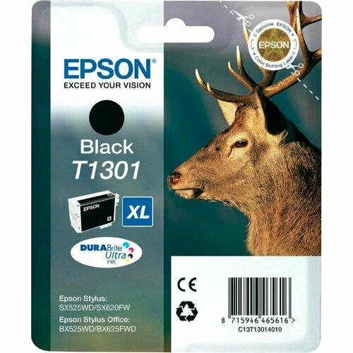 Картридж для струйного принтера EPSON T1301 Black C13T13014012 4540₽