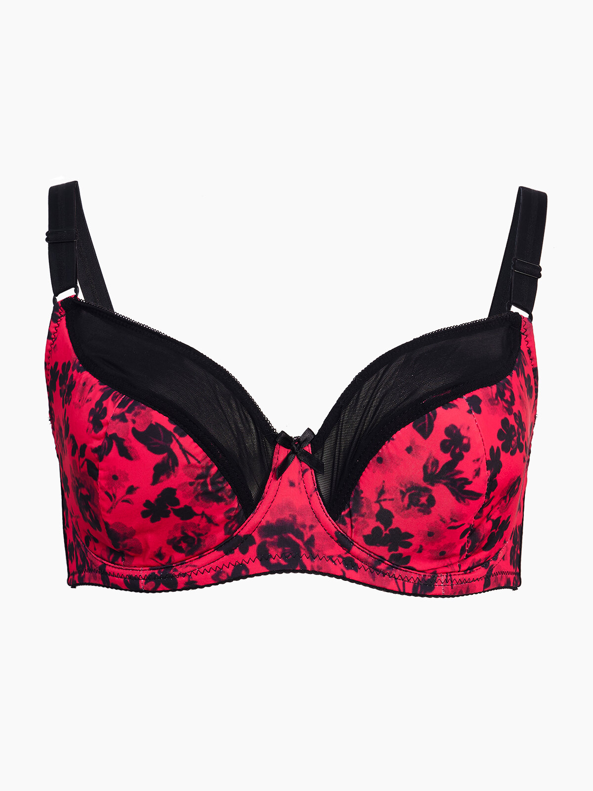 Бюстгальтер Настроение женщины Базовая коллекция, размер 90D, black-red