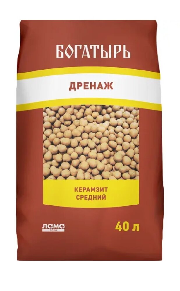 Керамзит средний Богатырь 40л
