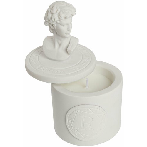 Свеча ароматизированная Давид яблочно-белая 17 см 1595₽