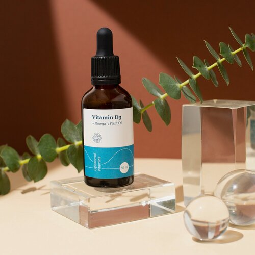 Изображение товара Липосомальный витамин D3 + растительный комплекс Омега3, флакон 50 мл