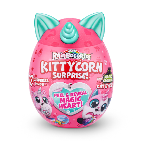 Игрушка ZURU Rainbocorns Kittycorn Surprise яйцо зуру котенок киттикорн бирюзовый 19 см / зуру
