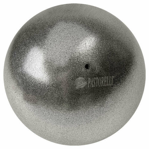 Мяч PASTORELLI 18см. 00046 Галактика GLITTER HV FIG серый металлик