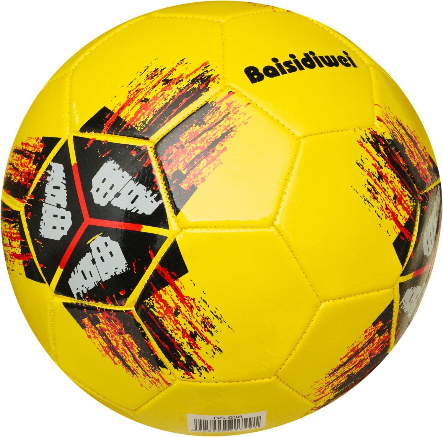 Мяч футбольный Junfa Соты желтый 23 см WA-34927/желтый