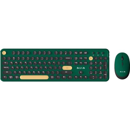Клавиатура и мышь Aula AC306 беспроводные Dark Green-Black (80003626)