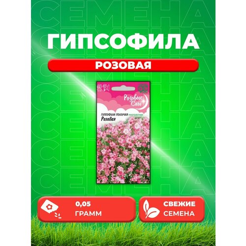 Гипсофила ползучая Розовая 0,05г, Гавриш, Розовые сны семена флокс друммонда чаровница розовая 0 05г гавриш розовые сны 10 пакетиков