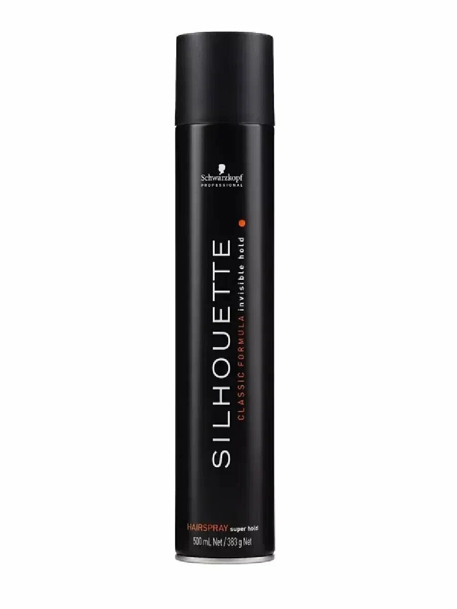 Schwarzkopf Professional Лак для волос Silhouette Super Hold Hairspray, ультрасильнаяфиксация, 500 мл