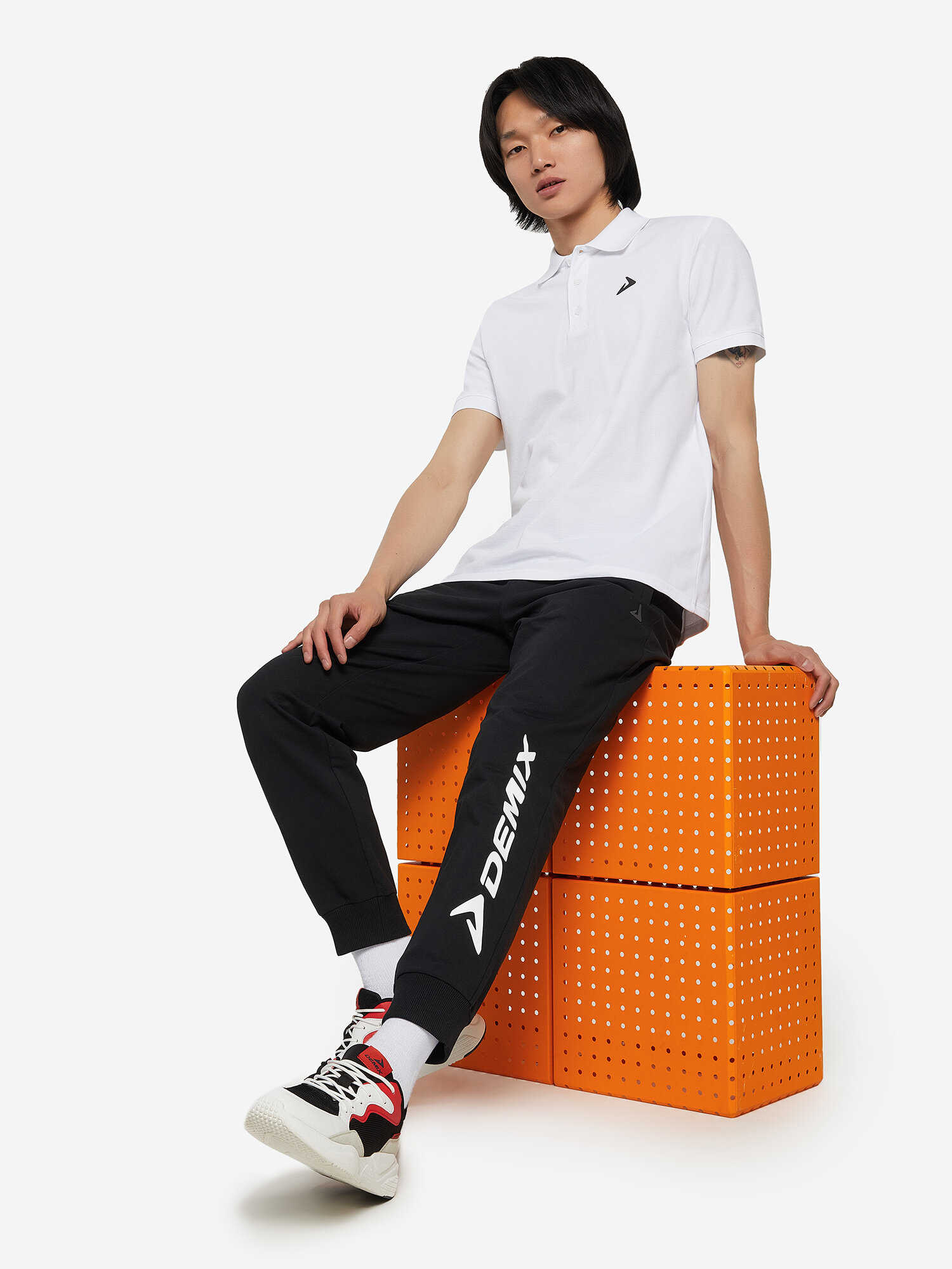 Поло Demix, размер 54, белый — фото 1